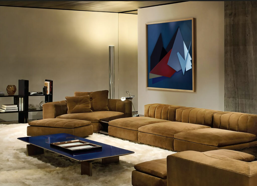 Sculptural lacquer wall panel by NhuHongArt.