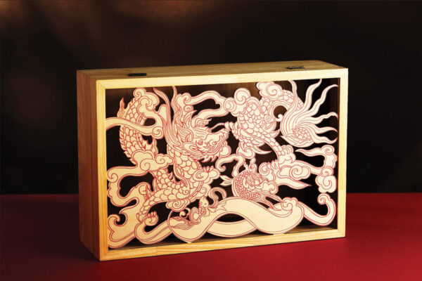 Tam Linh Hội Lộc – Premium Carved Gift Box